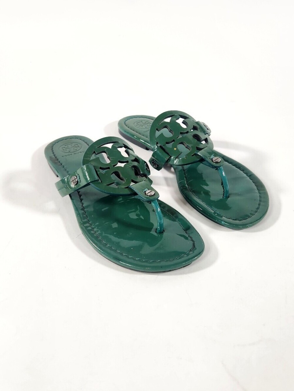 Tory Burch Miller Dark Green Sandals Size 5.5